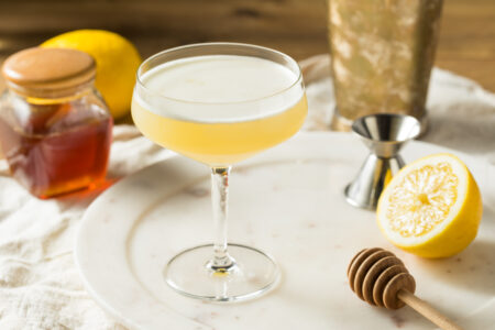 Bee’s Knees Honey Cocktail Recipe Image